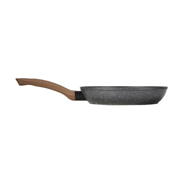 24cm/28cm/32cm Aluminium 4 Layer Non-Stick Frypan - Wood Look