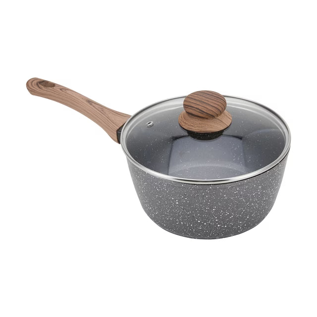 16cm/20cm Wood Look Saucepan